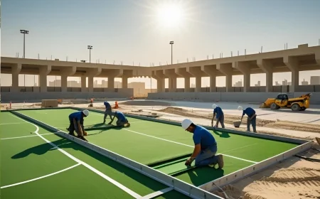 انشاء ملاعب الكويت 60990615 دليل شامل من التخطيط إلى التنفيذ