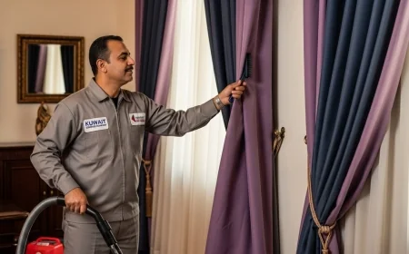 غسيل ستائر المنازل بالكويت: دليل شامل لكل ربة بيت