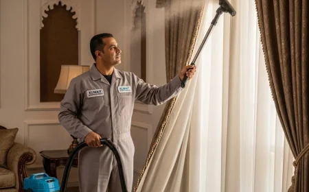 التنظيف بالبخار للستائر بالكويت: الحل العصري للأسر الحديثة