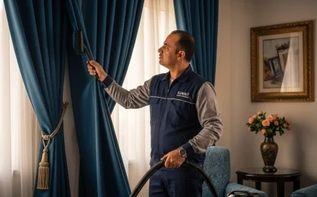 شركات غسيل الستائر بالكويت: خبرة وأمان لراحة بالك