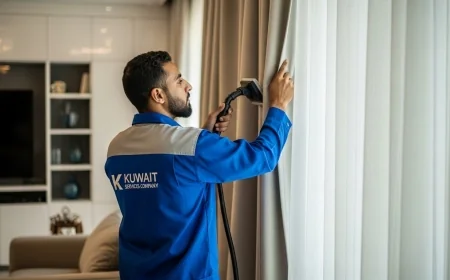 مصبغة غسيل ستائر بالكويت: خدمة تجمع بين الجودة والراحة