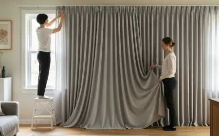 مصبغة تنظيف ستائر بالكويت – الحل الأمثل لمواجهة الغبار والرطوبة