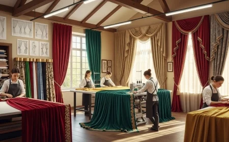 تفصيل ستائر مجالس بالكويت: فخامة تعكس كرم الضيافة