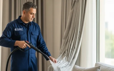 مصبغة غسيل ستائر بالكويت: حماية الأقمشة من التلف والبهتان