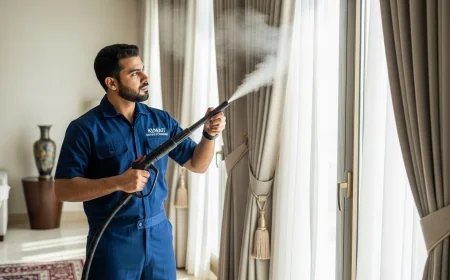 مصبغة تنظيف وغسيل ستائر بالكويت