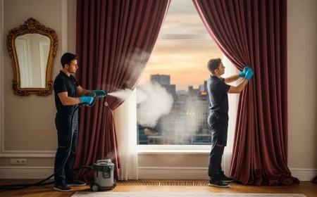 كيف تختار أفضل مصبغة لغسيل الستائر بالبخار في الكويت