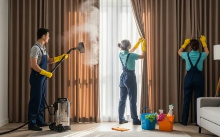 تنظيف الستائر بالبخار: الحل الأمثل للبيئة المنزلية في الكويت