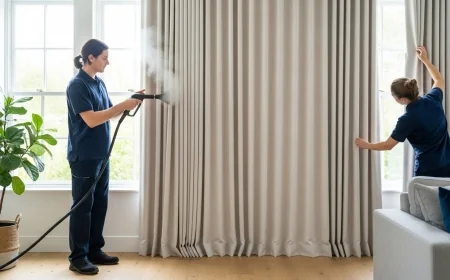 خدمات مصبغة الستائر بالكويت: الجودة والنظافة في منزلك