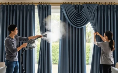 مصبغة تنظيف ستائر بالكويت – خبرة وجودة تعيد لستائرك رونقها