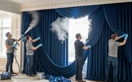 مصبغة تنظيف ستائر بالكويت – خدمة مثالية للمنازل والفنادق