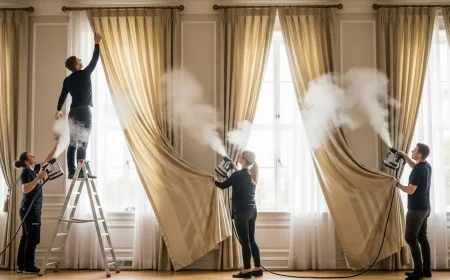 أفضل مصبغة غسيل وتنظيف ستائر بالبخار بالكويت لراحة منزلك