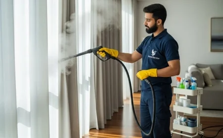 مصبغة تنظيف ستائر بالكويت بخدمة بخار متطورة للحفاظ على جمال الأقمشة