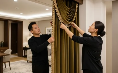 تفصيل ستائر فخمة بالكويت لمجالس راقية