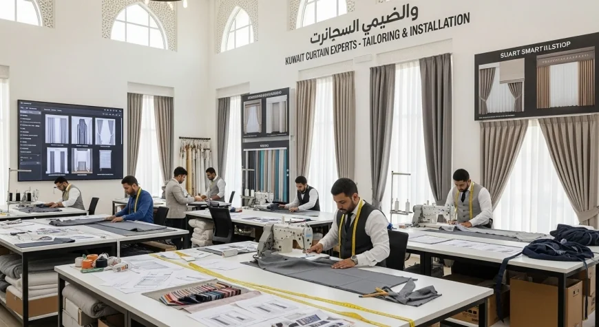 تفصيل ستائر الصالون بالكويت: فخامة وأناقة تتناسب مع كل المناسبات