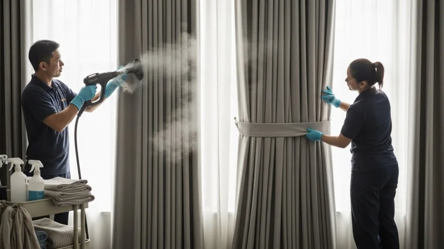 غسيل ستائر بالكويت… عناية دقيقة تعيد للمنزل أناقته ونقائه